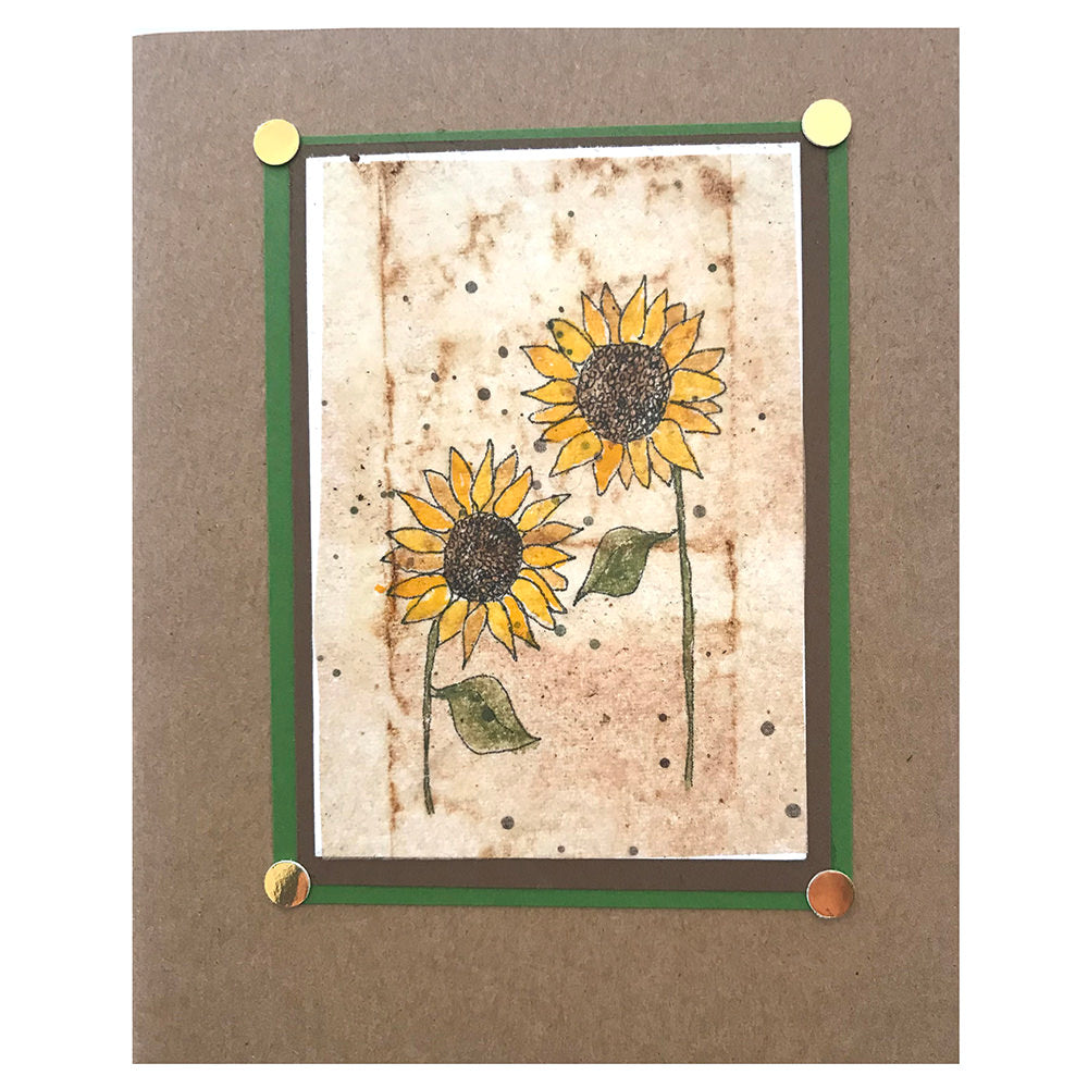 Greeting Card (Sunflower on teabag)