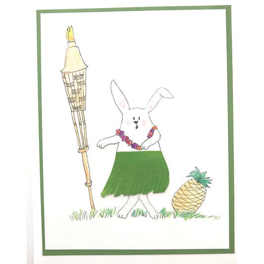 Greeting Card (Hula Bunny)