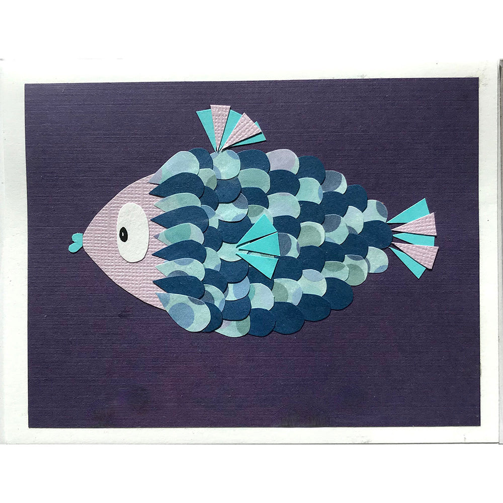 Greeting Card (Blue & Pink Fish)