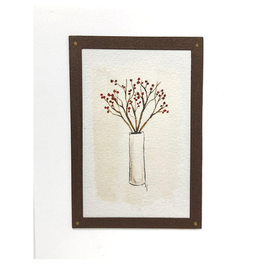 Thank You Greeting Card (Berries on twigs)