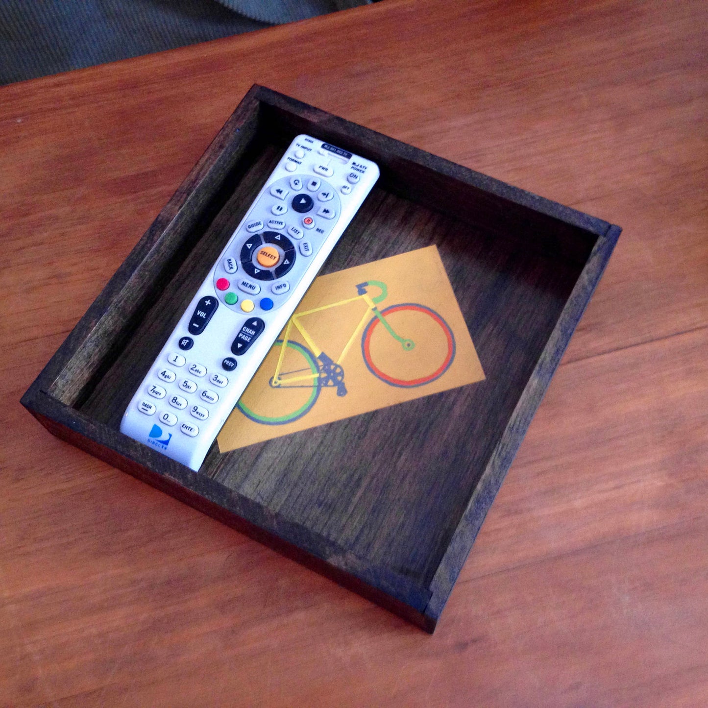 Handmade bicycle wooden coffee table box.